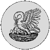 Order of the Pelican badge: Fieldless, a pelican in its piety.